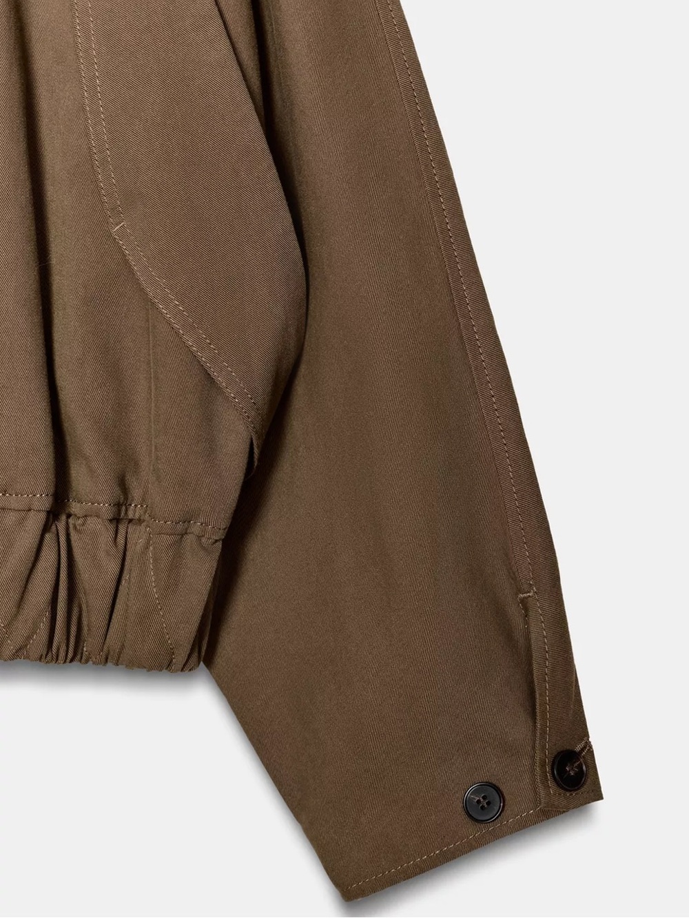 ZARA HIGH COLLAR JACKET WITH ELASTIC HEM - NWT - Picture 7 of 7